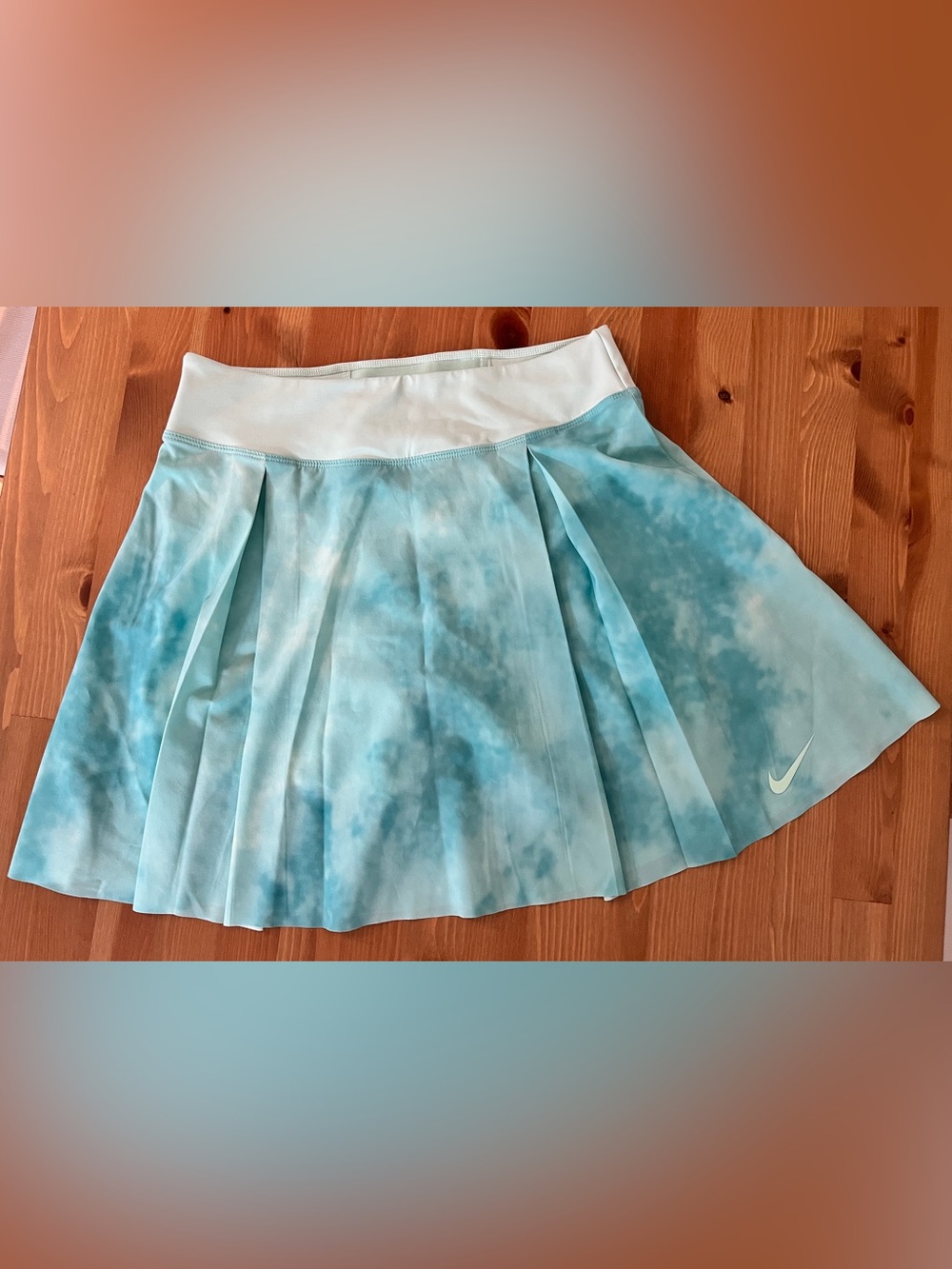 Nike Women's Aqua Tie-Dye Skirt with undershorts